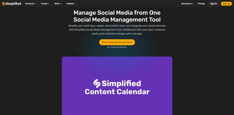Simplified - AI Social Media Management Tool