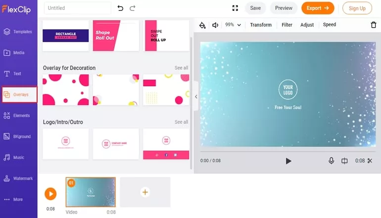 Free Intro & Outro Maker No Watermark - Add Logo/Text