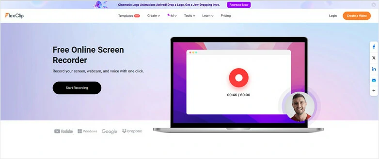 Free Online Screen Recorder - FlexClip