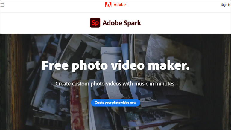 Online Photo Video Maker with Music - Adobe Spark