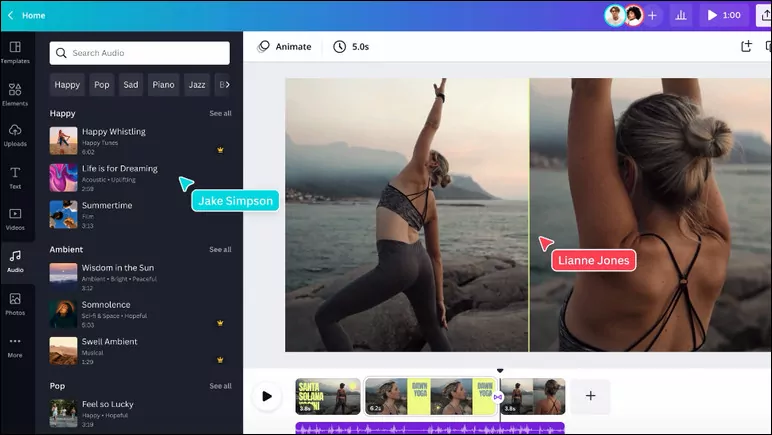 Online Photo Video Maker with Music - Canva