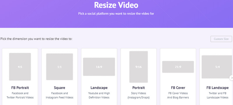 Resize Video Online with Animaker