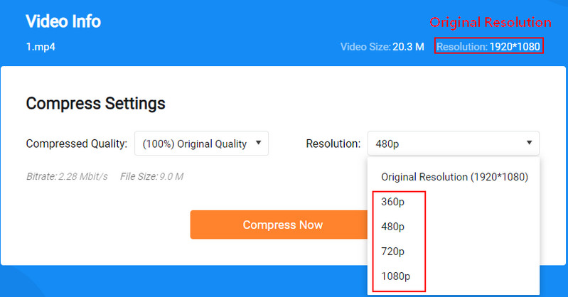 Change Video Resolution Online with FlexClip's Free Video Compressor - Step 2