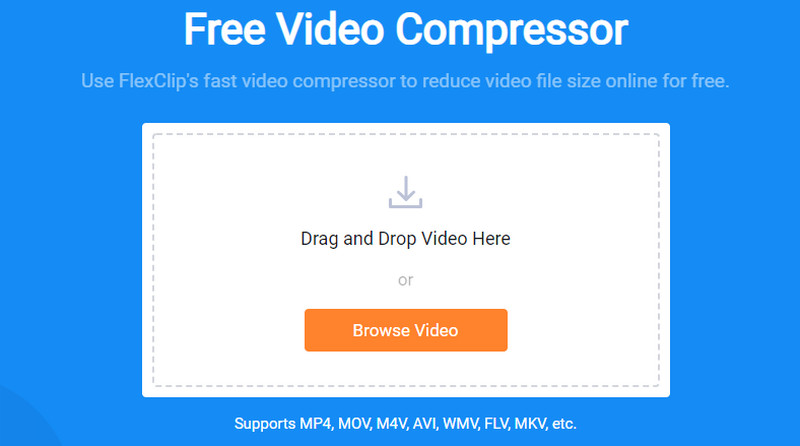 Change Video Resolution Online with FlexClip's Free Video Compressor - Step 1