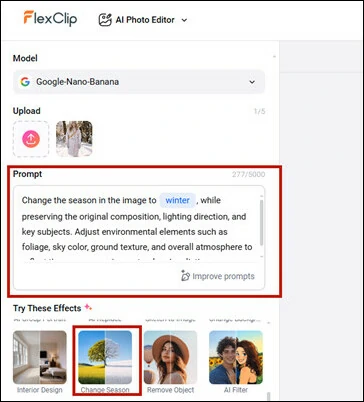 Try Change Season Preset to Give Your Photo a Winter Look