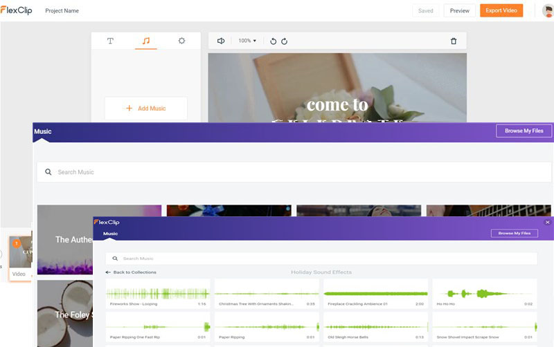 Add Sound Effects to Videos with FlexClip