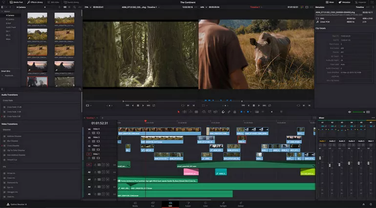 Free Video Editing Software No Watermark for PC - DaVinci Resolve