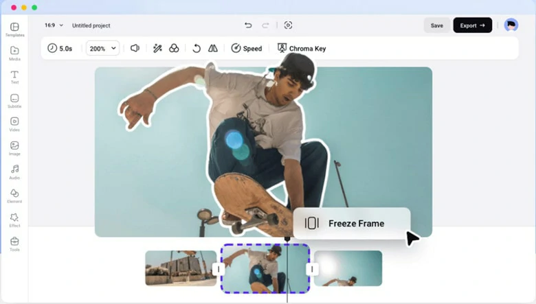 iMovie Alternative to Add Freeze Frame Online for Free