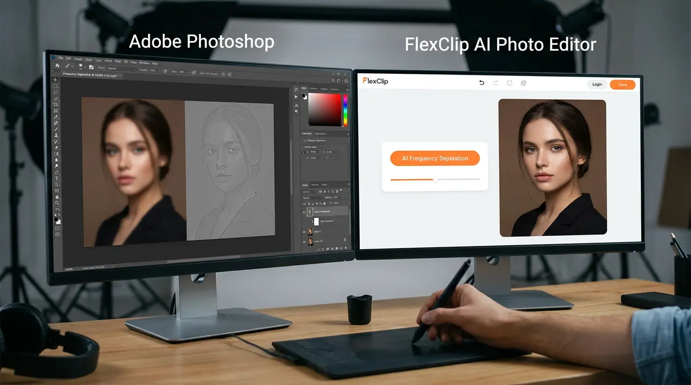 Photoshop Vs FlexClip