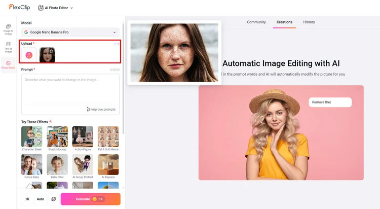 Upload Your Portrait - FlexClip