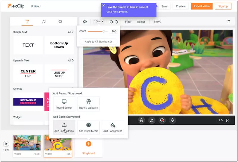Edit your recording video of the entire screen.
