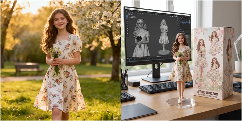 Portrait to 3D Toy Figurines