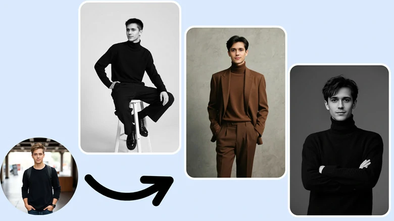 Selfie to Magazine Style Headshot with FlexClip's AI Headshot Generator