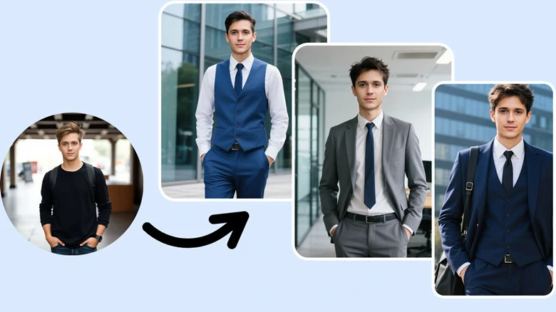 Selfie to Professional Style Headshot with FlexClip's AI Headshot Generator