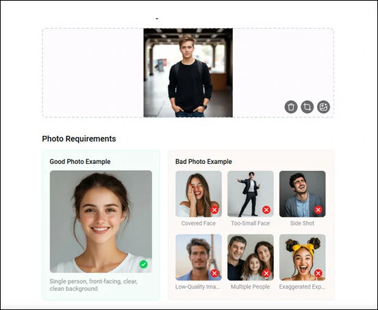 Upload Your Photo and Generate