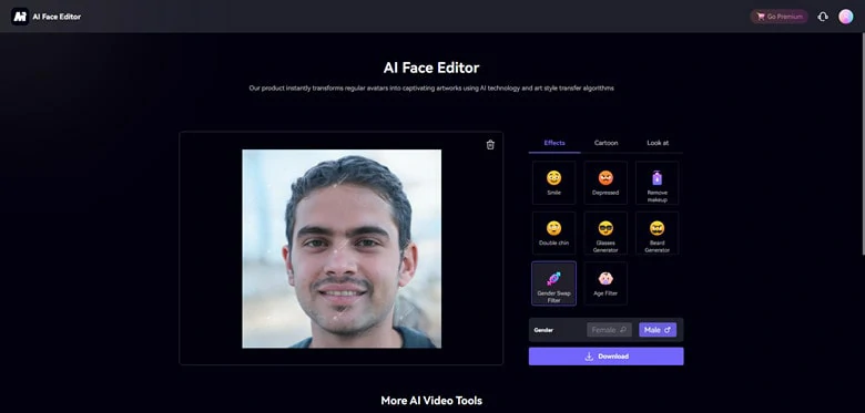 Gender Swap Filter Online - Media.io