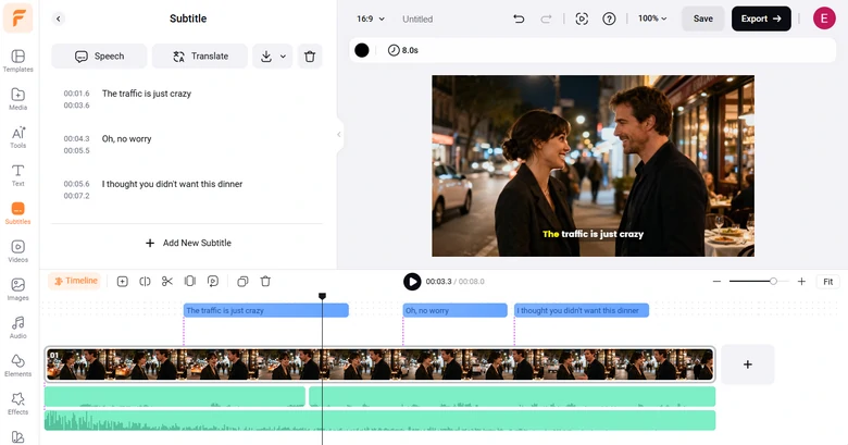 Merge Audio with Video at FlexClip