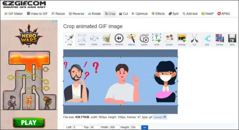 How to Crop GIFs online 