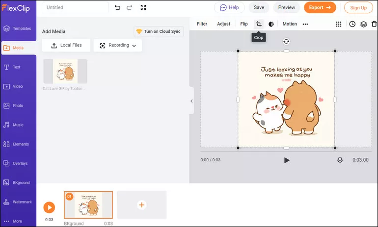 Online GIF Cropper - FlexClip
