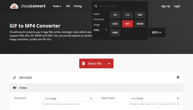 Best GIF to Video Converter - CloudConvert