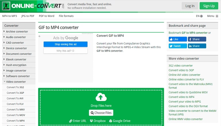 Free GIF to MP4 Video Converter, Convert GIF to Video