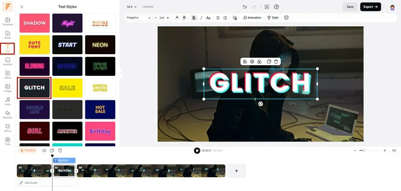 Add a Glitch Style Text to Your Video