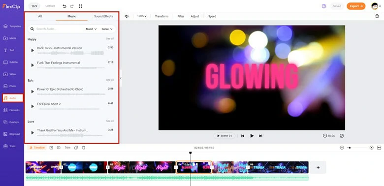 Perfect Your Glowing Text Video with Other Elements