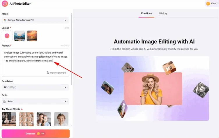 Let AI Retouch Your Photo with Prompts