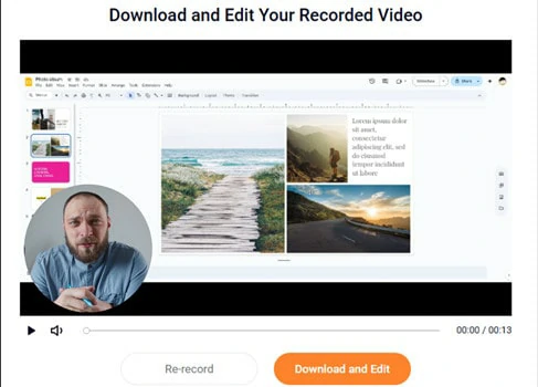 Download the Recording Video or Continue Edits in FlexClip's Editor
