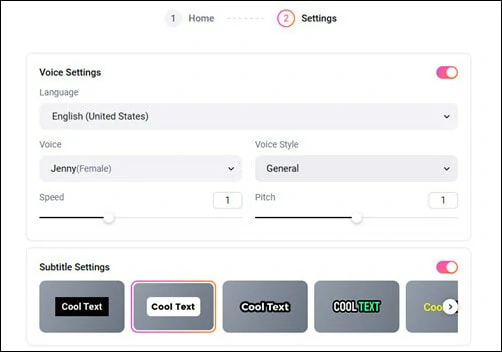 Make Settings for Your AI-generated Video in FlexClip