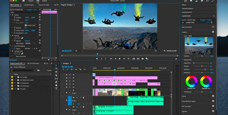 GoPro video editor—Adobe Premiere Pro