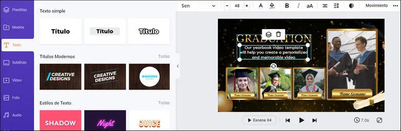 Add Text to Your Graduation Video