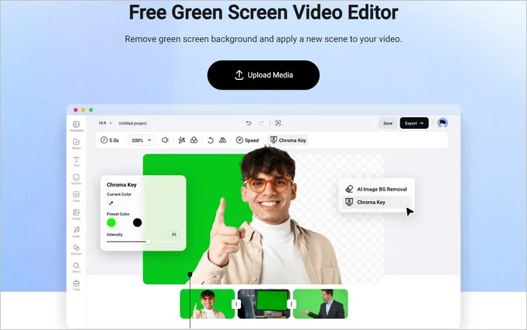Online Green Screen Video Editor - FlexClip