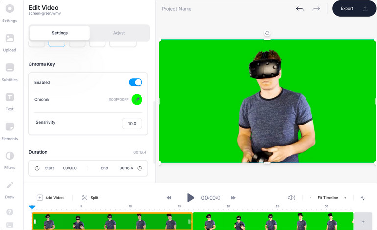 Online Green Screen Video Editor - VEED
