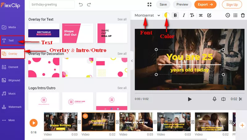 Add Text to Your Video Greeting