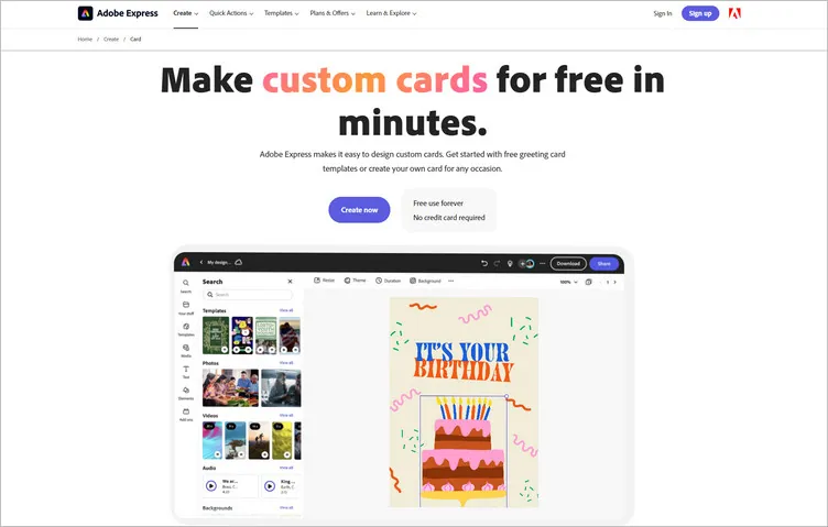 Online Video Greeting Card Maker - Adobe Express