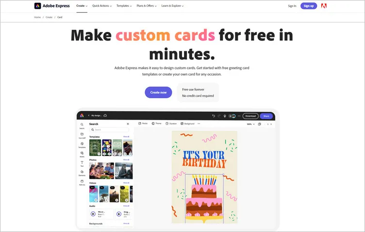 Card Maker: Free Online Greeting Card Templates