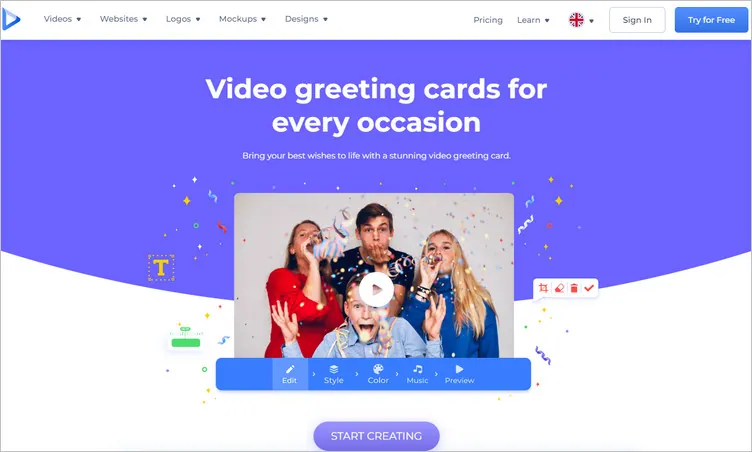 Online Video Greeting Card Maker - Renderforest