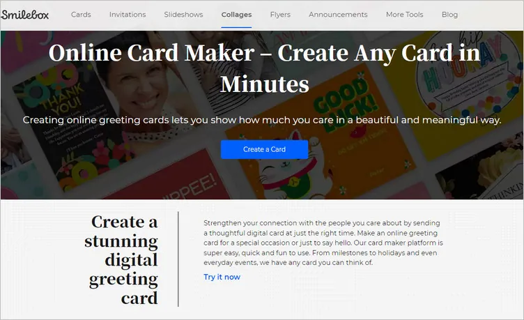Online Video Greeting Card Maker - Smilebox
