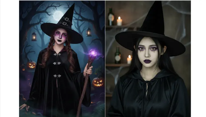 魔女のハロウィン写真結果