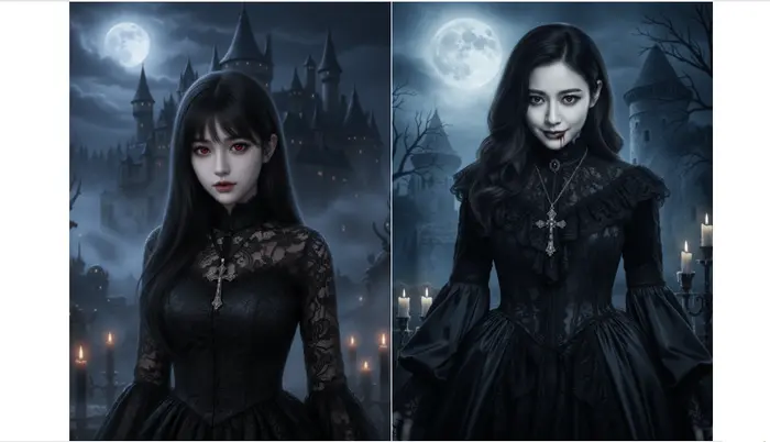 ゴシック吸血鬼に変換結果