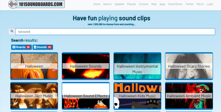 Download free Halloween sound effects from 101soundboards