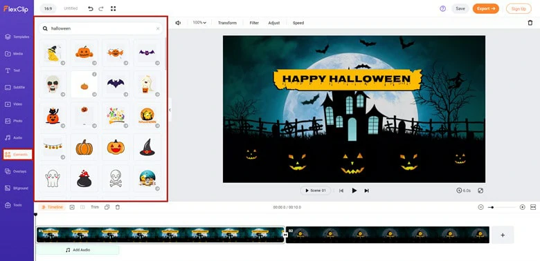 Add Halloween Items to Your Video