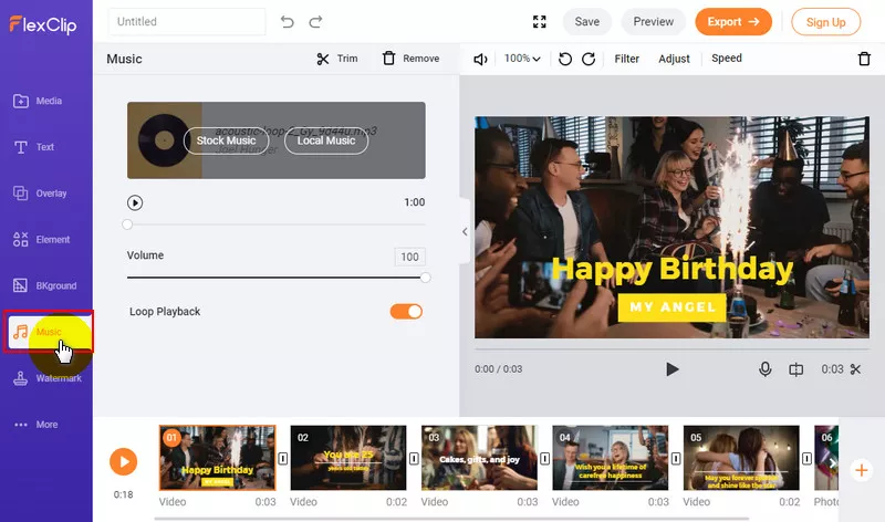 Add Music to Your Happy Birthday Video