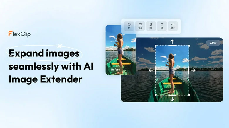 Horizontal Image to Vertical Converter - FlexClip