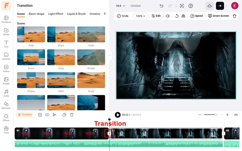 Add Transition to Video