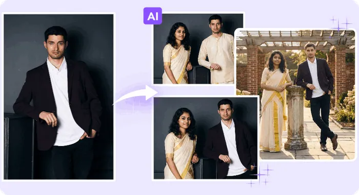 Add a Person in a Photo with AI