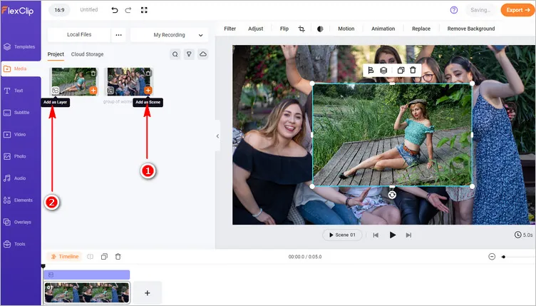 Add a Person in a Photo Online without Photoshop - Add Images to Canvas