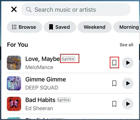 Search for your favourite music in Facebook’s music library
