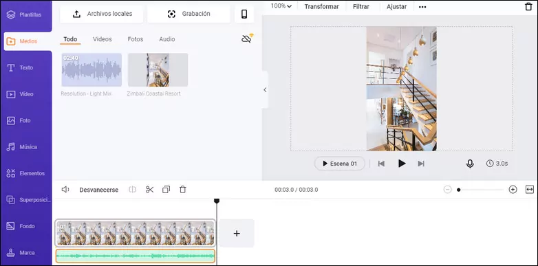 Use FlexClip online video editor to add music to TikTok videos